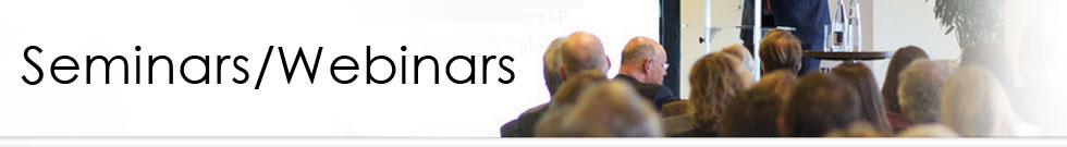 Seminar/webinar Dates